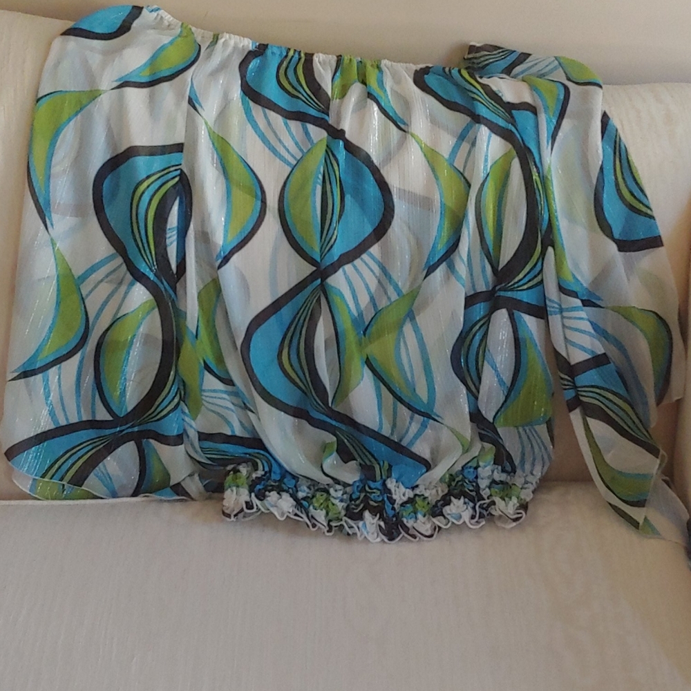 Ashley Stewart Bell Sleeve Blouse